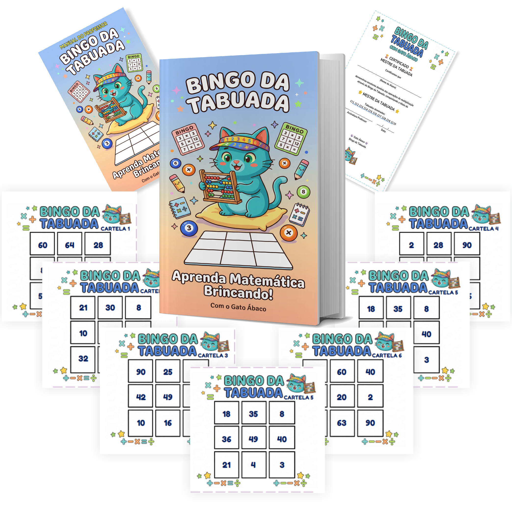 Bingo da Tabuada Mockup